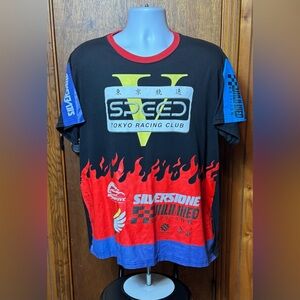 Speed‎ Tokyo Racing Club Graphic Tee - Black and Red - XL